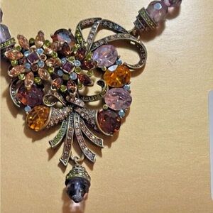 Elegant Multicolor Floral Necklace Heidi Daus